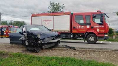 Accident grav, în Neamț. O autoutilitară a intrat în coliziune cu două autoturisme