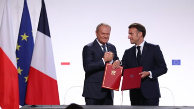 Alianță împotriva Rusiei. Emmanuel Macron: ”Când a declanșat războiul împotriva Ucrainei, am putut, în cinci zile, să desfăşurăm trupe în România” FOTO