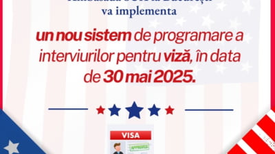 Anunț de ultimă oră legat de vize, transmis de Ambasada SUA. Ce schimbări vor avea loc în zilele următoare
