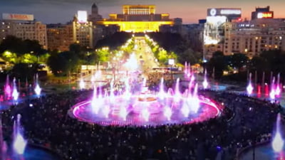 Bucureștenii se mai pot delecta cu spectacolele "Simfonia Apei" până la sfârșitul lui iunie