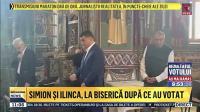 Campania electorală a lui George Simion a continuat la Realitatea și în ziua alegerilor. Amenda primită de postul TV de la CNA. "Îl vedem în acest moment pe George Simion la biserică"