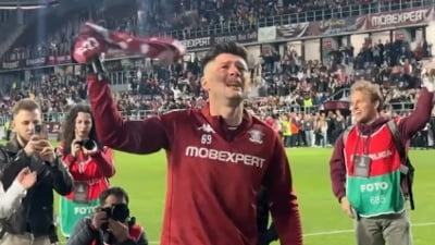 Cristi Săpunaru, în lacrimi la retragere: ”Nu vreau să vă fac promisiuni idioate”. Mesajul lui Adi Mutu