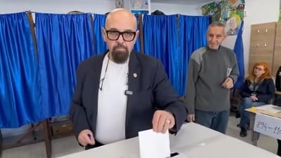 Cristian Popescu Piedone a fost la vot: „Viitorul președinte trebuie să vorbească, nu să tacă!" VIDEO
