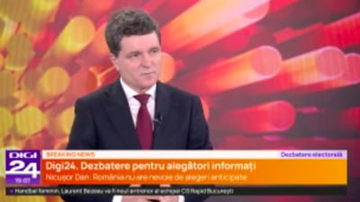 Dezbatere „cu finaliștii” la Digi24. S-a prezentat doar Nicușor Dan: „Nu pot să promit asta”