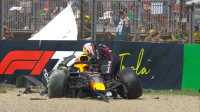 Formula 1: accident teribil suferit în calificări de mașina Red Bull. Cine va pleca din pole-position