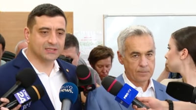 George Simion: ”Am votat cu Călin Georgescu”. Cei doi au mers la urne împreună. CG vrea țara ”eliberată de ciocoi”