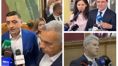George Simion acuză autoritățile de dublă măsură, după ce Cătălin Predoiu a vorbit cu presa în secția de votare. Unde a oferit Nicușor Dan declarații după vot VIDEO