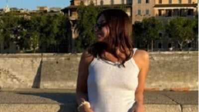 Imagine rară cu Simona Halep într-o rochie mulată. Unde a fost surprinsă: ”Ciao, bella!” FOTO