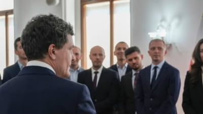 Nicuşor Dan, întâlnire cu angajaţii români ai Agenţiei Europene pentru Poliţia de Frontieră şi Garda de Coastă (FRONTEX), în Polonia FOTO