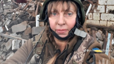 O femeie medic a salvat singură o unitate întreagă pe frontul din Ucraina