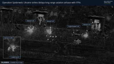 Pagubele făcute de atacul ucrainean cu drone asupra bazelor aeriene rusești. Imaginile din satelit arată mai multe bombardiere strategice distruse