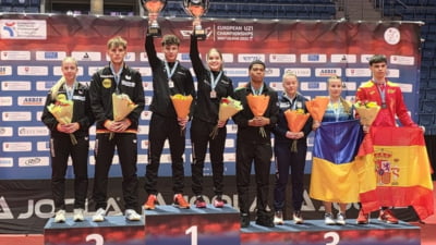 Performanță extraordinară pentru sportivii români, care au câștigat medalia de aur