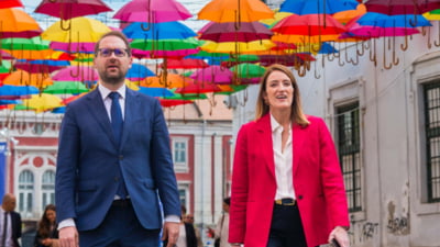 Preşedinta Parlamentului European a ajuns la Timișoara. Roberta Metsola are o întâlnire cu sute de elevi şi studenţi