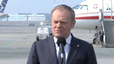 Premierul Poloniei, Donald Tusk, mesaj în română pentru Nicușor Dan. Zice că România și Polonia se confruntă amândouă cu "vecinătatea agresivă, influența agenților străini, populismul" VIDEO