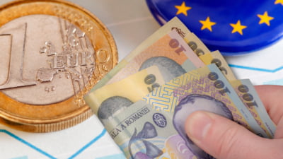 Prima domolire ușoară a monedei euro de săptămâna aceasta. După trei zile consecutive în picaj, leul câștigă minor în fața monedei europene