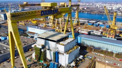 Protest de amploare al angajaților Șantierului Naval Mangalia. Revendicările muncitorilor, după două luni de șomaj tehnic și salarii neplătite