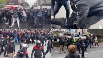 Proteste uriașe în Turcia. Peste 400 de persoane arestate la Istanbul de 1 Mai