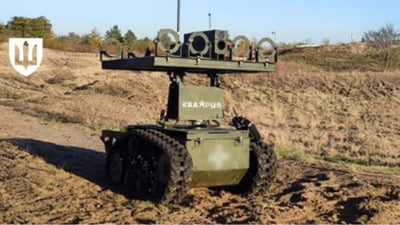 Roboții „aruncători de flăcări” intră în luptă pe frontul din Ucraina FOTO