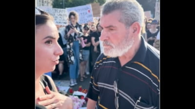 Suma ridicolă cu care a fost amendat un individ care a amenințat o femeie cu bătaia la protestul din Piața Victoriei. Culmea, se manifesta exact față de violența împotriva femeilor VIDEO