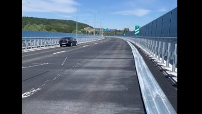 Tronsonul de autostradă care va fi dat în trafic în iunie, cu 3 luni mai devreme față de termenul contractual VIDEO