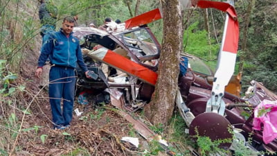Un nou accident aviatic în India: Elicopter prăbușit în statul Uttarakhand - Toți pasagerii au murit FOTO-VIDEO
