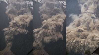 Un sat elveţian a fost ras de pe fața Pământului după prăbuşirea unui gheţar. O persoană este dată dispărută VIDEO FOTO